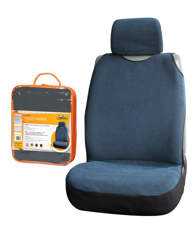 Чехол-майка синий